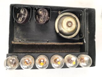 Lichtsprechgerät 80 Wehrmacht. Tornister Oberteil in der 1.Ausführung. Der Verstärker von 1937.