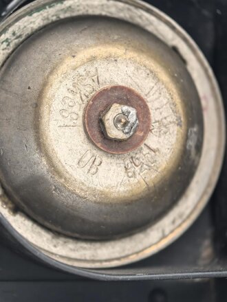 Lichtsprechgerät 80 Wehrmacht. Tornister Oberteil in der 1.Ausführung. Der Verstärker von 1937.
