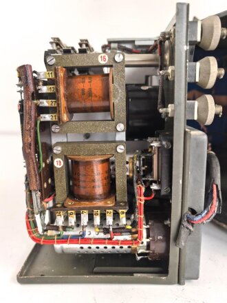 Lichtsprechgerät 80 Wehrmacht. Tornister Oberteil in der 1.Ausführung. Der Verstärker von 1937.