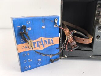 Lichtsprechgerät 80 Wehrmacht. Tornister Oberteil in der 1.Ausführung. Der Verstärker von 1937.