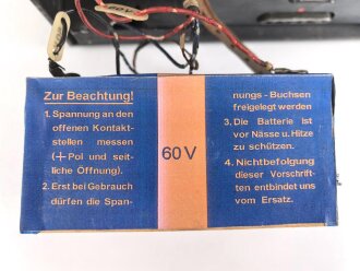 Lichtsprechgerät 80 Wehrmacht. Tornister Oberteil in der 1.Ausführung. Der Verstärker von 1937.