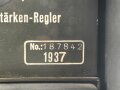 Lichtsprechgerät 80 Wehrmacht. Tornister Oberteil in der 1.Ausführung. Der Verstärker von 1937.