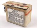 Sammler 2 B 19 ( Bleisammler ) Wehrmacht. Datiert 1943, gehört unter anderem in den Batterietornister 1. Ausführung zum Lichtsprechgerät 80. Guter Zustand
