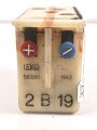 Sammler 2 B 19 ( Bleisammler ) Wehrmacht. Datiert 1943, gehört unter anderem in den Batterietornister 1. Ausführung zum Lichtsprechgerät 80. Guter Zustand