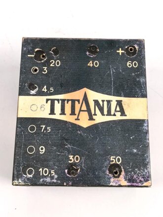 Lichtsprechgerät 80 Wehrmacht, Anodenbatterie 60...