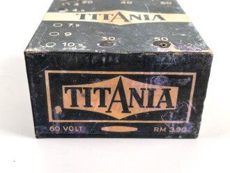 Lichtsprechgerät 80 Wehrmacht, Anodenbatterie 60 Volt als neuzeitliche Sammleranfertigung. Gehört in  den Batterietornister 3. Ausführung
