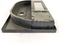 Lichtsprechgerät 80 Wehrmacht. Gehäusedeckel zum Tornister Unterteil in der  1. und 2. Ausführung. Überlackiertes Stück
