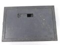 Lichtsprechgerät 80 Wehrmacht. Gehäusedeckel zum Tornister Unterteil in der  1. und 2. Ausführung. Überlackiertes Stück