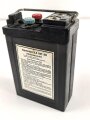 Lichtsprechgerät 80 Wehrmacht, Sammler 2,4 NC 28 ( Nickelsammler ) Wehrmacht. Gehört unter anderem in den Batterietornister 2. und 3. Ausführung. Guter Zustand