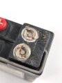 Lichtsprechgerät 80 Wehrmacht, Sammler 2,4 NC 28 ( Nickelsammler ) Wehrmacht. Gehört unter anderem in den Batterietornister 2. und 3. Ausführung. Guter Zustand