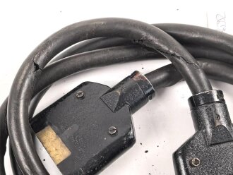 Lichtsprechgerät 80 Wehrmacht. Zuleitungskabel, Mantel teils leicht bröselig, sonst in gutem Zustand