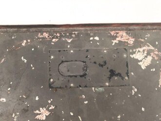 Lichtsprechgerät 80 Wehrmacht. Gehäusedeckel zum Tornister Unterteil letztes Modell ? Aussen überlackiert