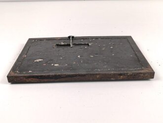 Lichtsprechgerät 80 Wehrmacht. Gehäusedeckel zum Tornister Unterteil letztes Modell ? Aussen überlackiert