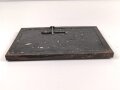 Lichtsprechgerät 80 Wehrmacht. Gehäusedeckel zum Tornister Unterteil letztes Modell ? Aussen überlackiert
