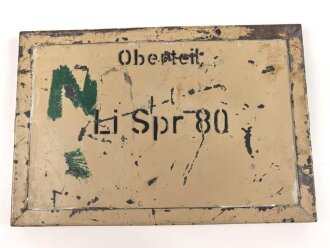 Lichtsprechgerät 80 Wehrmacht. Gehäusedeckel zum Tornister  Oberteil . Originallack