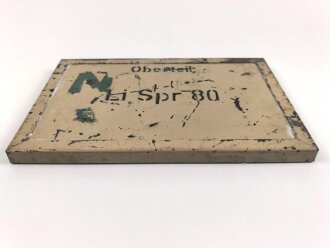 Lichtsprechgerät 80 Wehrmacht. Gehäusedeckel zum Tornister  Oberteil . Originallack