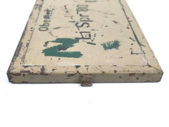 Lichtsprechgerät 80 Wehrmacht. Gehäusedeckel zum Tornister  Oberteil . Originallack