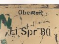 Lichtsprechgerät 80 Wehrmacht. Gehäusedeckel zum Tornister  Oberteil . Originallack