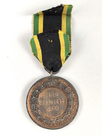 Sachsen-Weimar, Allgemeines Ehrenzeichen 1914 in bronze, am Band