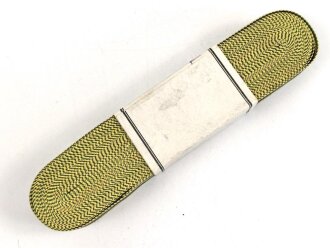 Sachsen-Weimar, Bündel Band für eine Bandspange für Allgemeines Ehrenzeichen 1914. Breite 15mm, laut Banderole 10 Meter Länge