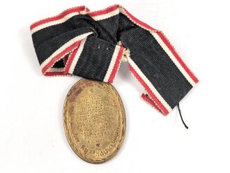 Deutscher Reichskriegerbund Kyffhäuser , Kriegsdenkmünze 1914-1918 an defektem Band