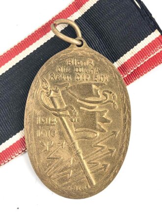 Deutscher Reichskriegerbund Kyffhäuser , Kriegsdenkmünze 1914-1918, Band beiliegend