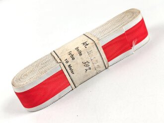 Ordensband für die Medaille Deutsche Volkspflege . Breite 30mm, sie erhalten je 15cm von der Rolle abgeschnitten