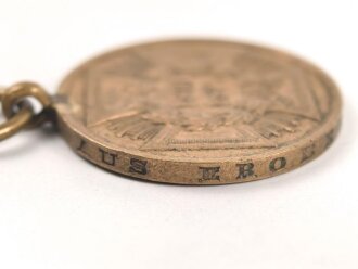 Preussen Kriegsdenkmünze 1870-1871 für Kämpfer, Band beiliegend