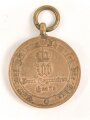 Preussen Kriegsdenkmünze 1870-1871 für Kämpfer, Band beiliegend