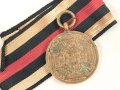 Preussen Kriegsdenkmünze 1870-1871 für Kämpfer, Band beiliegend