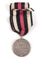 Preussen Kriegsdenkmünze 1870-1871 für Nichtkämpfer, am Band