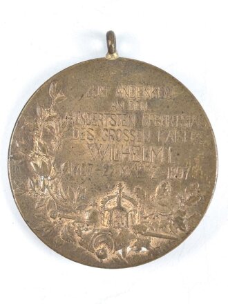 Preussen, Centenarmedaille 1897, Bandring fehlt