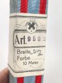 Hessen, Bündel Band zum Allgemeinen Ehrenzeichen " Für Tapferkeit" . Breite 35mm, in der originalen Banderole, laut dieser 10 Meter