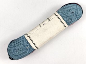 Hessen, Bündel Band für die Bandspange zum Allgemeinen Ehrenzeichen " Für Tapferkeit" . Breite 15mm, in der originalen Banderole, laut dieser 10 Meter