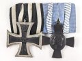 Bayern, Ordenspange Eisernes Kreuz 2. Klasse 1914 und König Ludwig Kreuz an kurzem Band