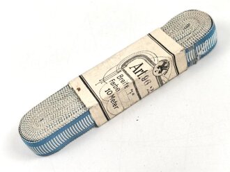 Bayern, Bündel Ordensband für die Bandspange zum König Ludwig Kreuz. Breite 15mm, in der originalen Banderole, laut dieser 10 Meter