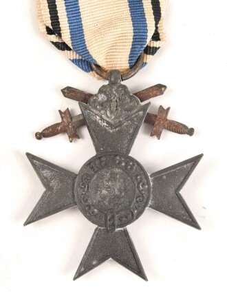 Bayern, Militär Verdienstkreuz 3.Klasse mit Schwertern. Kriegsmetall, am Band