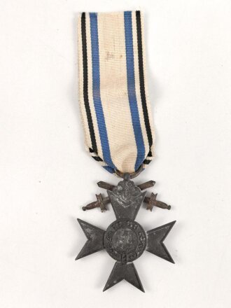 Bayern, Militär Verdienstkreuz 3.Klasse mit Schwertern. Kriegsmetall, am Band