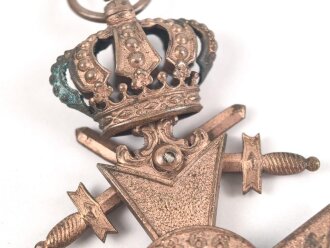 Bayern, Militär Verdienstkreuz 3.Klasse mit Krone und Schwertern.  Band beiliegend