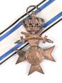 Bayern, Militär Verdienstkreuz 3.Klasse mit Krone und Schwertern.  Band beiliegend