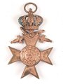 Bayern, Militär Verdienstkreuz 3.Klasse mit Krone und Schwertern.  Band beiliegend