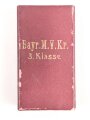 Bayern, Etui zum Militär Verdienstkreuz 3.Klasse , defektes Stück