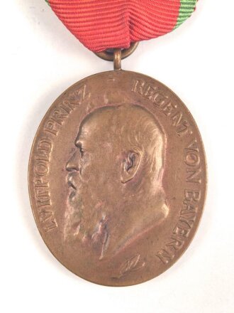 Bayern, Prinzregent Luitpold Medaille in bronze, am Band
