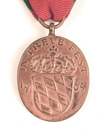 Bayern, Prinzregent Luitpold Medaille in bronze, am Band