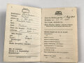 "Der Stahlhelm Bund der Frontsoldaten" Mitgliedsbuch eines Angehörigen aus Frankfurt am Main, Eingetreten 1931