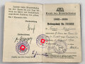 "Der Stahlhelm Bund der Frontsoldaten" Mitgliedsbuch eines Angehörigen aus Frankfurt am Main, Eingetreten 1931