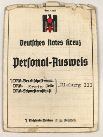 Deutsches Rotes Kreuz "Personalausweis" einer...