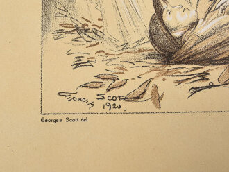 Frankreich, Erinnerungsblatt "Oeuvre du Souvenir des Defenseurs de Verdun - Monument de Douaumont 1914-1918" gefaltet