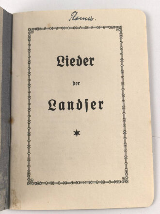 Liederbuch "Lieder der Landser", 28 Seiten,...