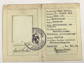 Reichsverband der Baltikumkämpfer "Mitgliedskarte" eines Freikorpskämpfers aus Hannover, Bild fehlt